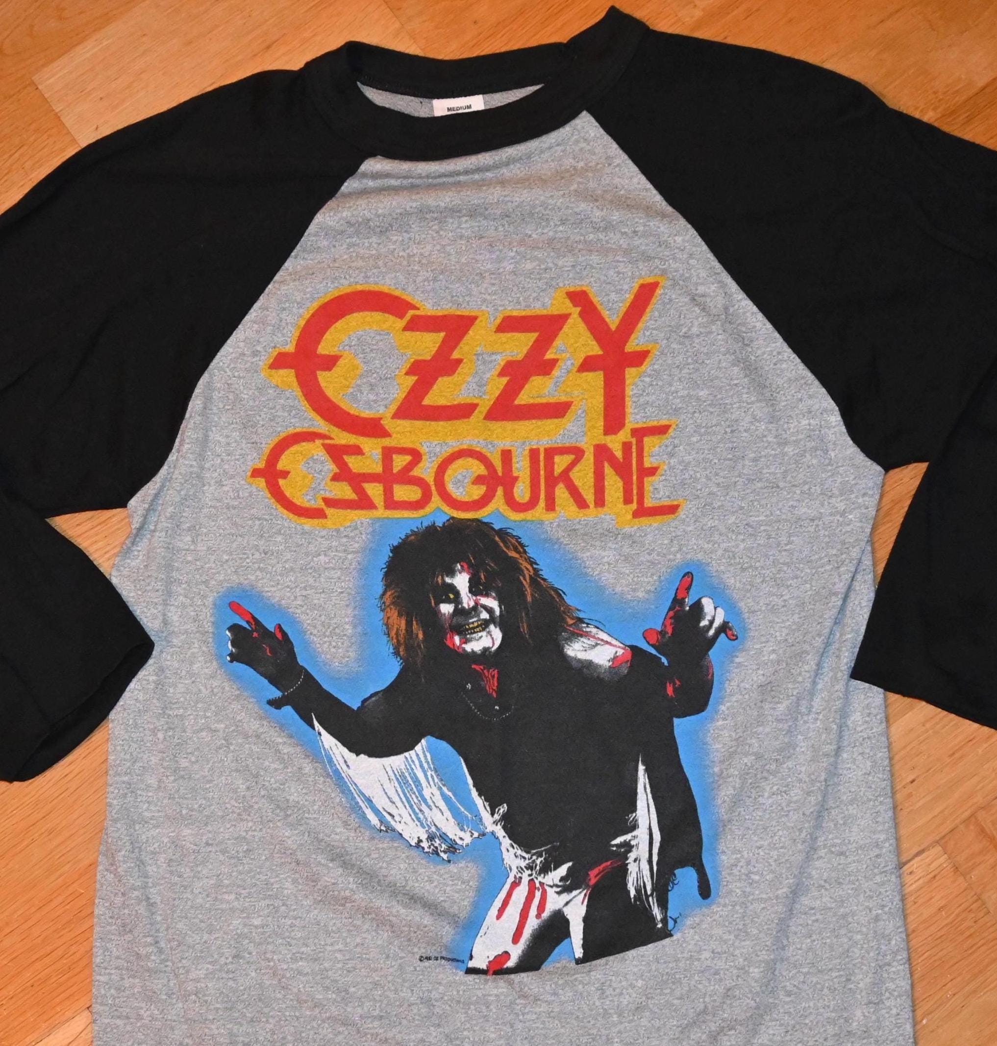 オジーオズボーン ラグラン 80s ozzy シャツ ブラックサバス オジー
