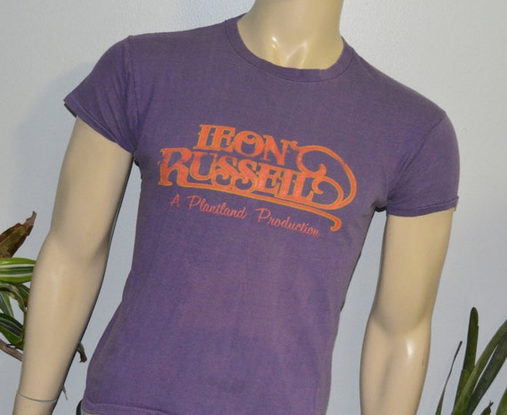 1970's LEON RUSSELL vintage tshirt concert tour o… - image 4
