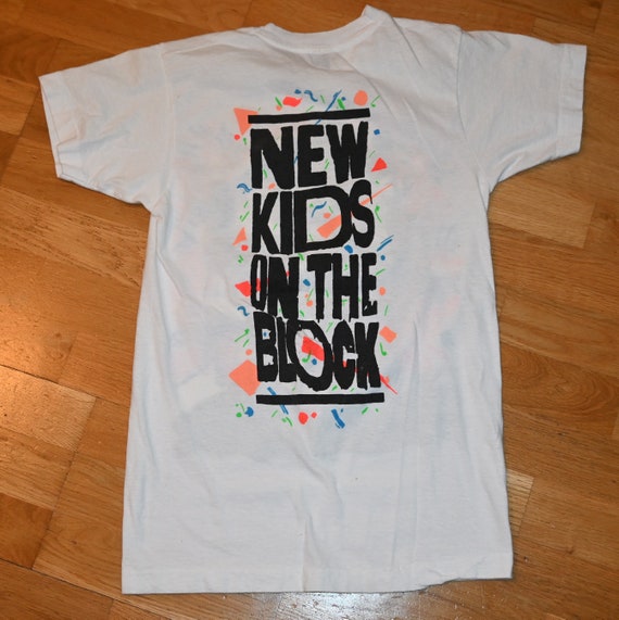 90s　ビンテージ　USA製　バンド　ロック　ミュージシャン　NKOTB　総柄 1980's NEW Kids on the BLOCK Vintage Concert 1990 Tour Rare