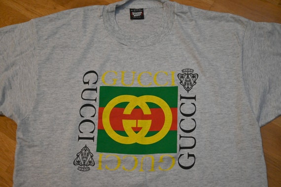vintage gucci logo t shirt