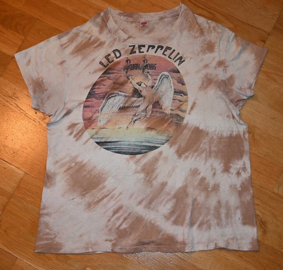 1970's LED ZEPPELIN vintage Rare! tie-dye concert… - image 1