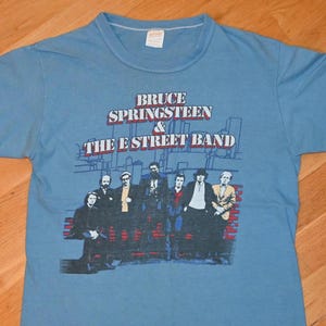 1980 BRUCE SPRINGSTEEN vintage original Rare 1970&#39;s E-Street Band concert tour rock tee t-shirt (M/L) Medium Small 70&#39;s 80&#39;s Vtg Tshirt GiFT