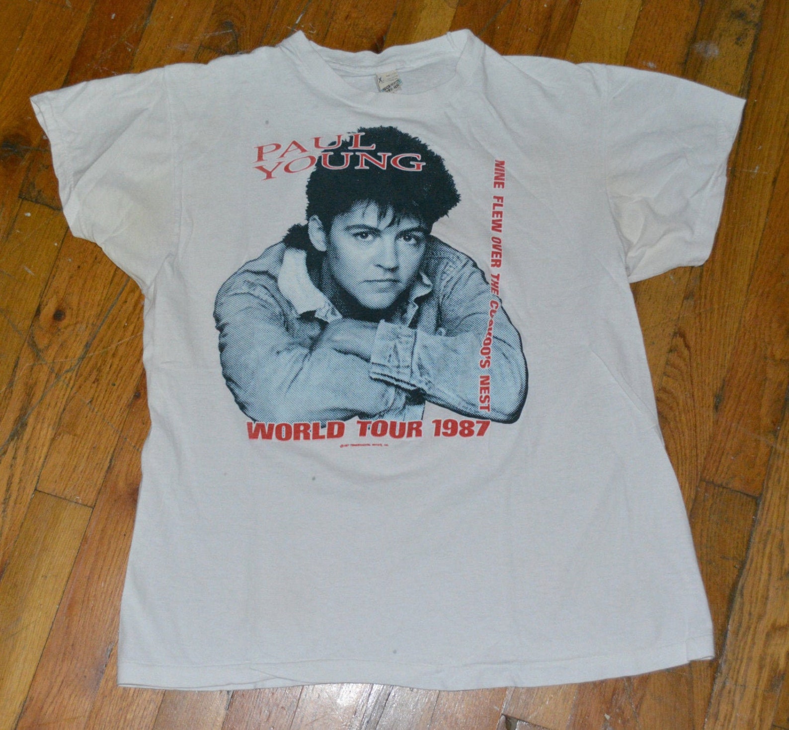 1987 PAUL YOUNG vintage concert tour rare original rock Etsy