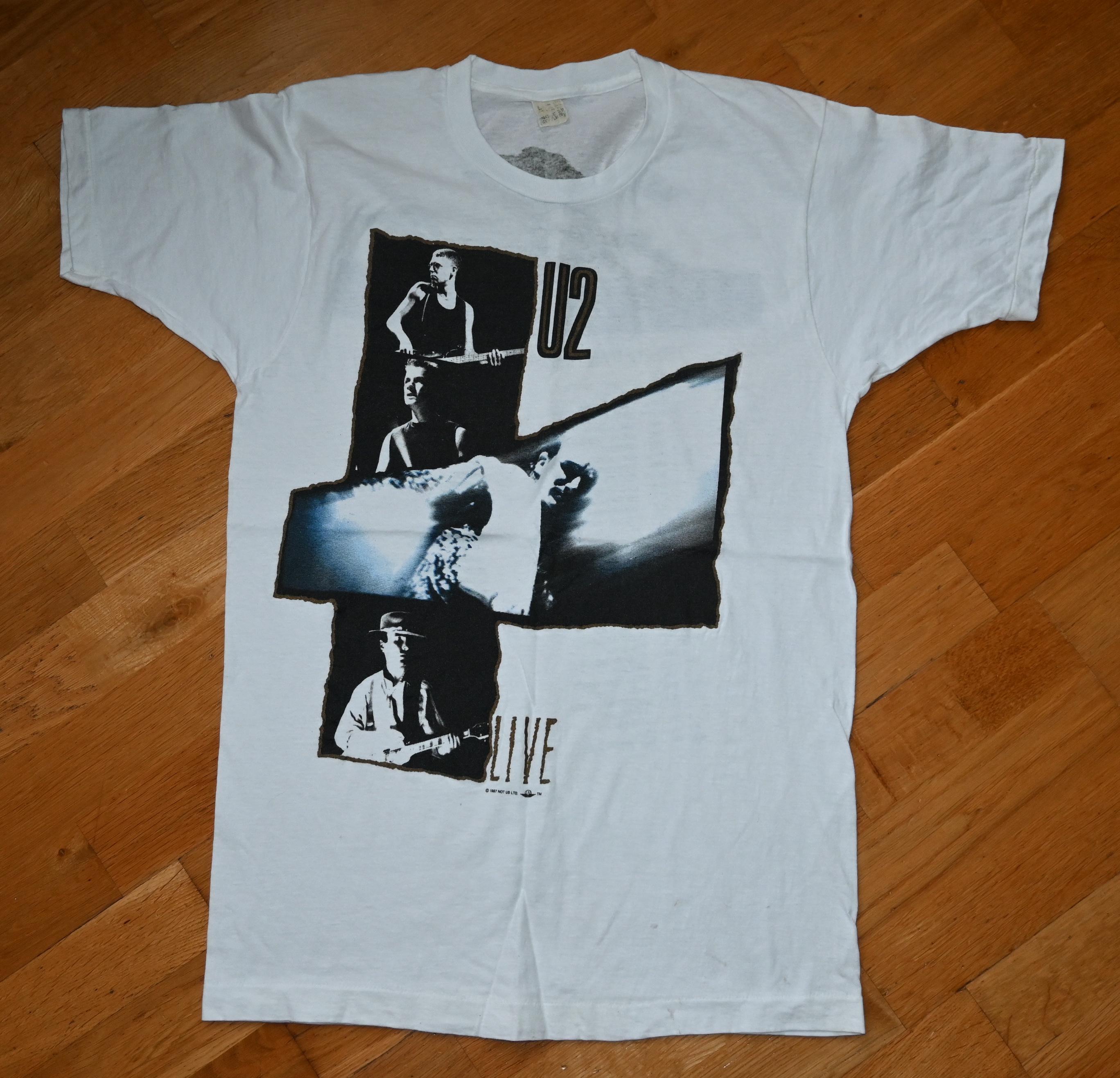 【80's】 U2 JOSHUATREE USA TOUR 87's Tee 1980's U2 Vintage Original 1987 Joshua Tree Fall USA Tour Irish