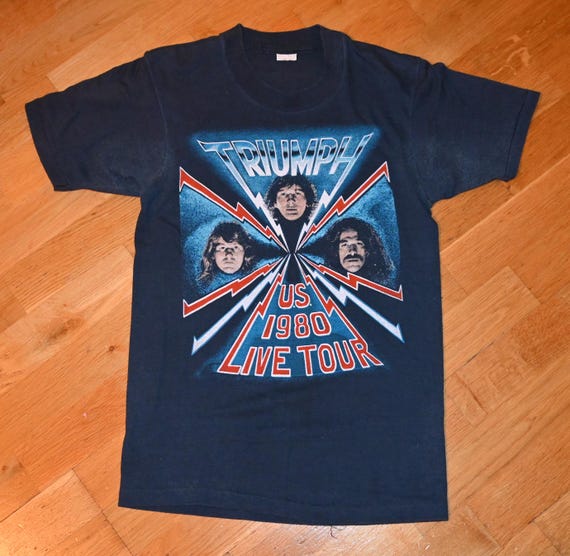 1980 TRIUMPH vintage Rare '80 Tour USA Concert 70's 8… - Gem