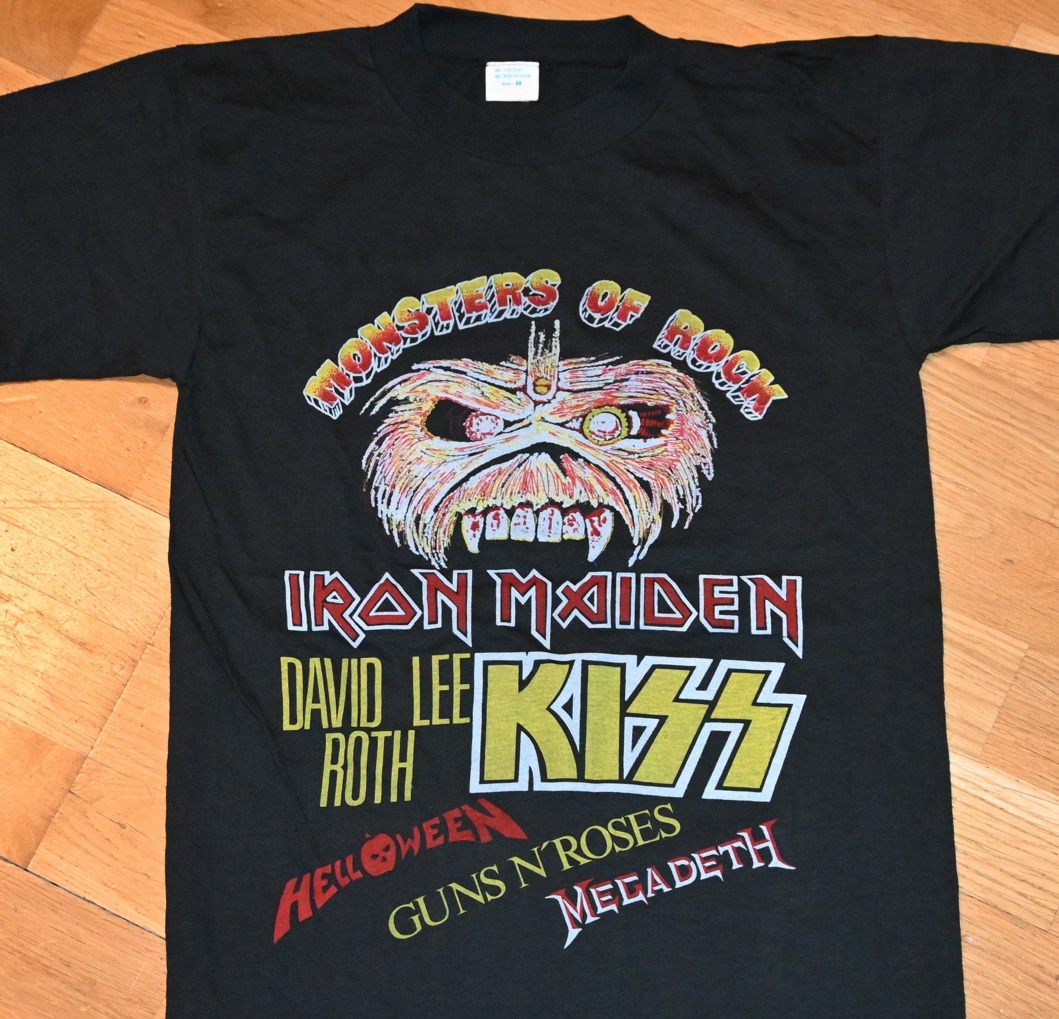 1988 MONSTERS of ROCK Iron Maiden Guns N' Roses Kiss Etsy