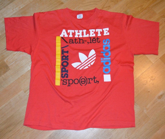 adidas original red t shirt