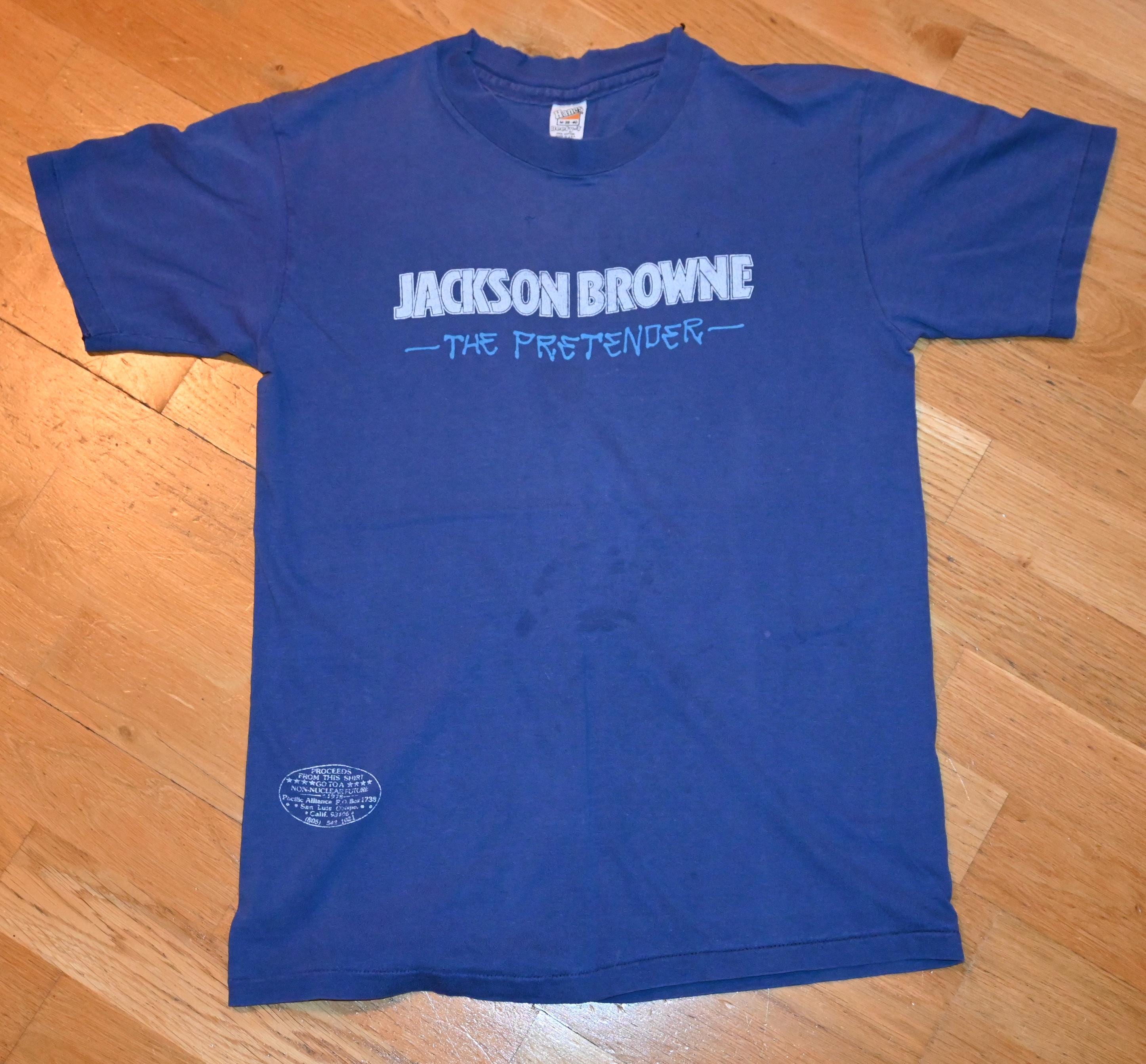 JACKSON BROWNE プリントTシャツ Mサイズ 1978 JACKSON BROWNE Vintage Rare! 70's the Pretender Concert Tour