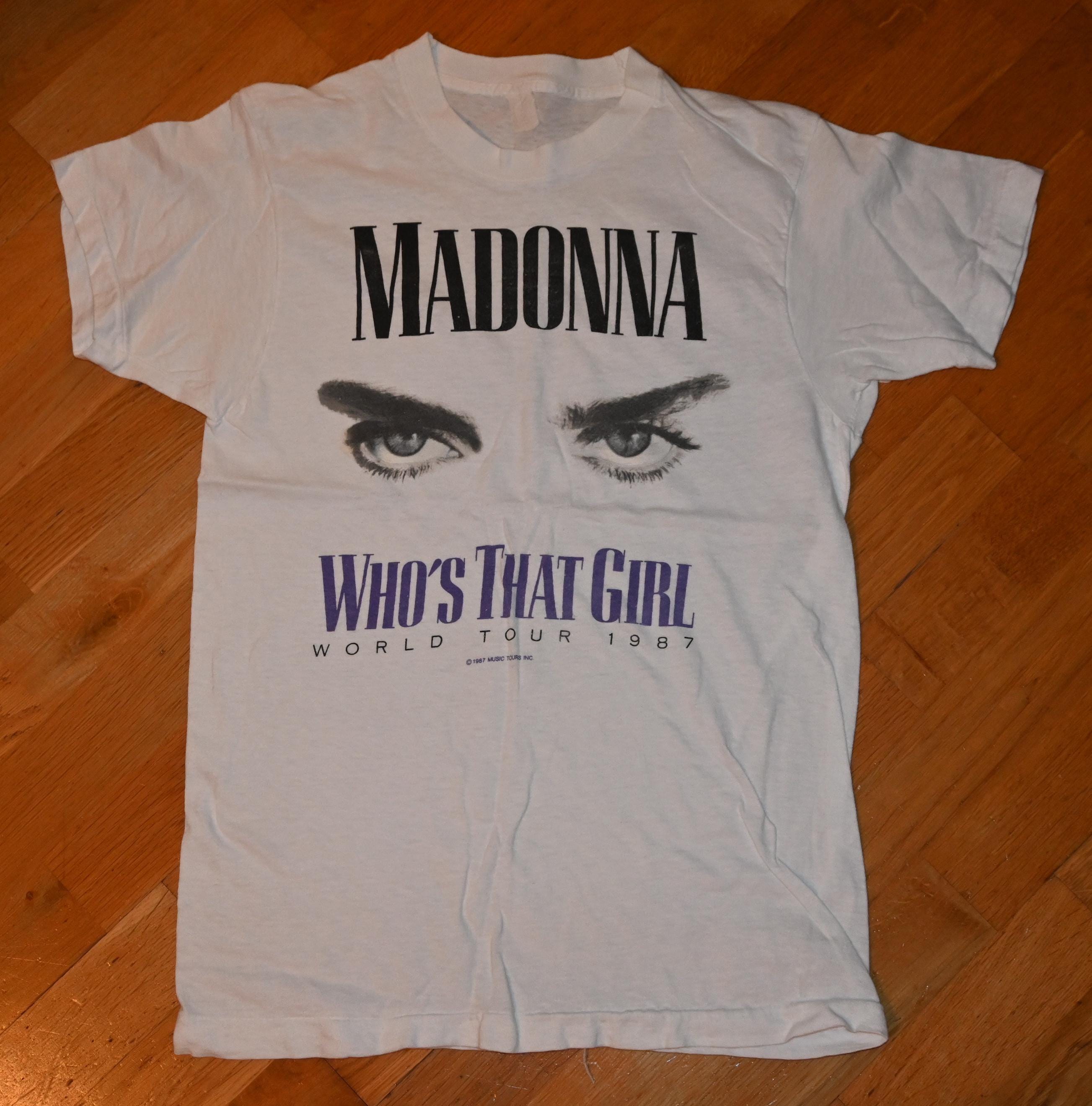 1987 MADONNA Vintage Rare Original Concert Tee 80's Who's That