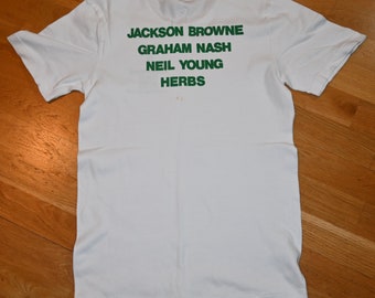 Jackson Browne Neil Young 他Verde シャツ Jackson Browne Neil Young 他Verde シャツ ミュージシャン