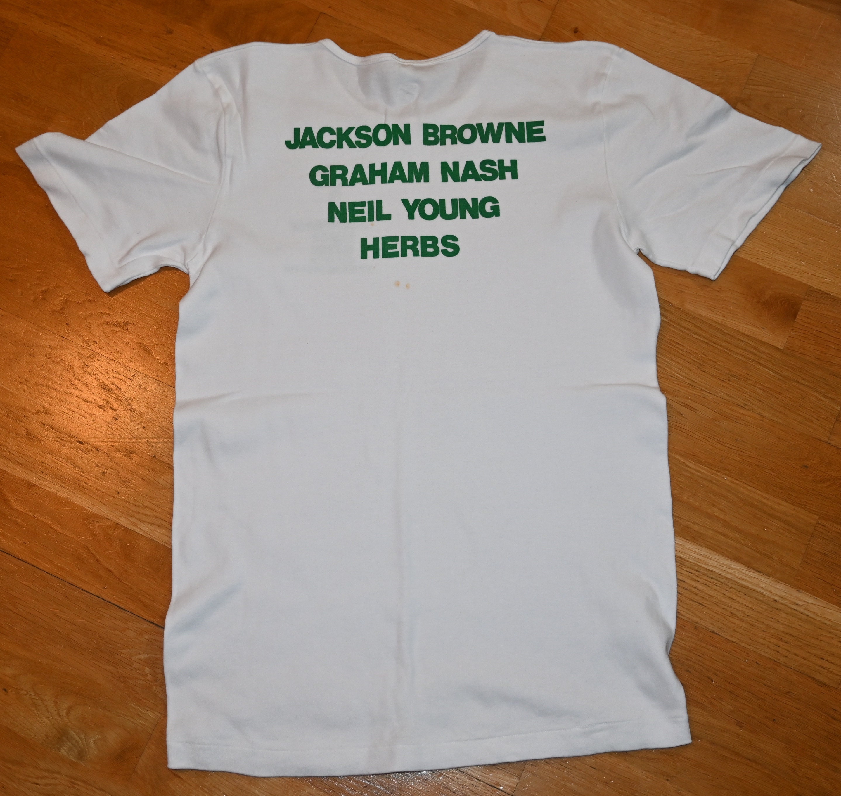 Jackson Browne Neil Young Nash GP シャツ 1986 GREENPEACE Music FEST Vintage Rare 80's Jackson Browne
