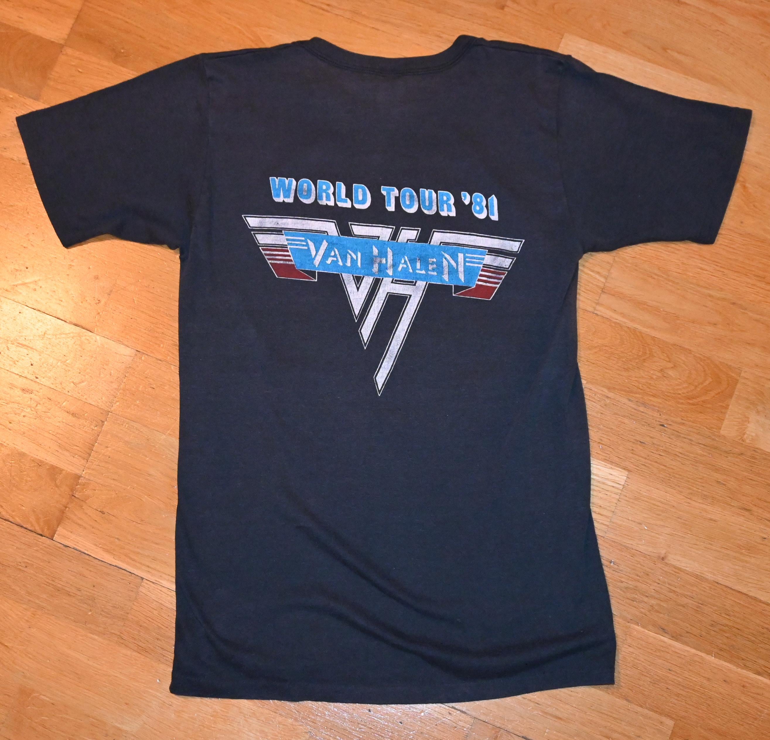 1981 VAN HALEN Vintage Original Rare 70's 80's Concert Tour Rock