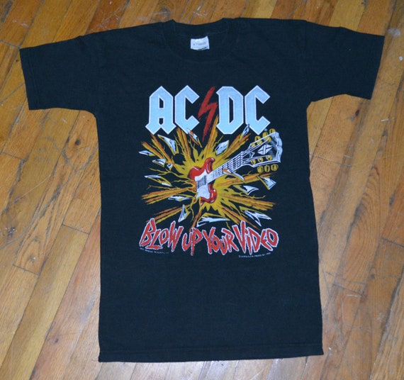 t shirt ac dc vintage
