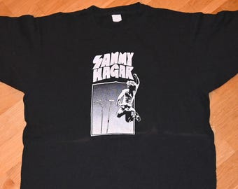 Vintage 2002 SAMMY HAGAR Tour T-shirt Men's (XL) Red, Red Rocker