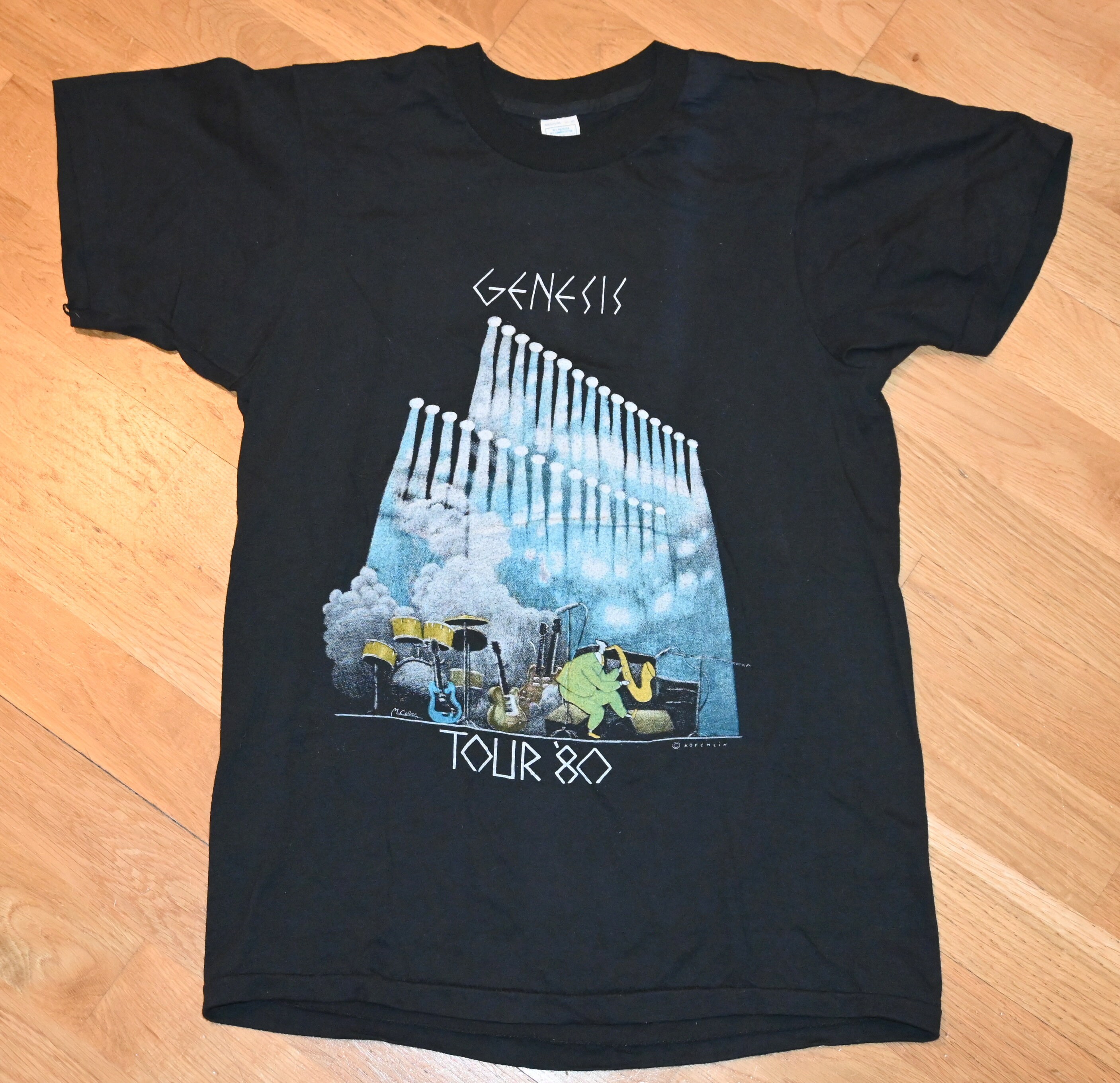 1980 GENESIS Vintage Rare T-shirt Rock 