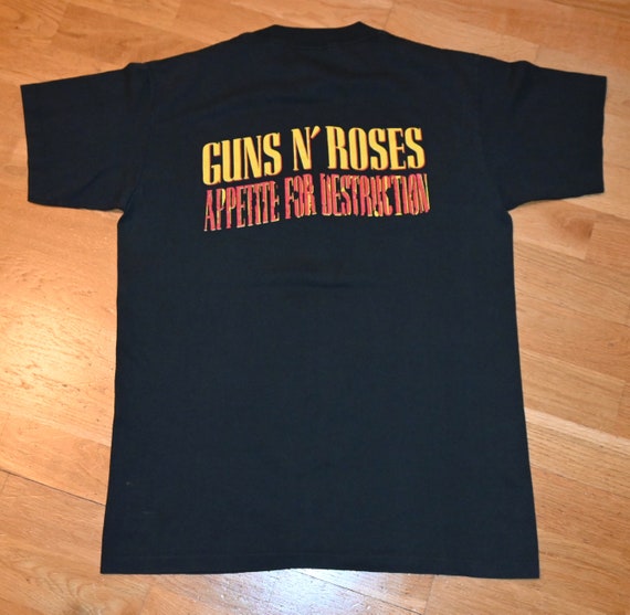 80s GUNS N' ROSES ヴィンテージ オフィシャルTシャツ① 1980's GUNS N' ROSES Vintage Rare Original 1988 TOUR Rock Metal