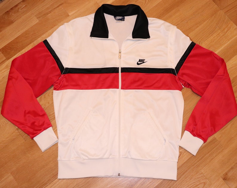 black and red nike track jacket