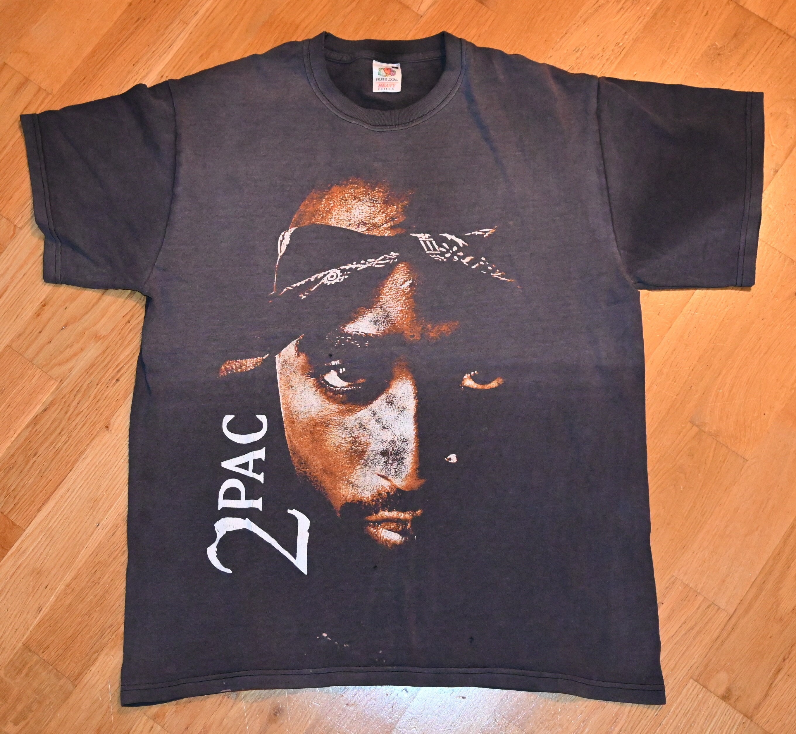 2pac T-shirt Tupac Shakur Red Wings T Shirt Rap Hip Hop Tee Sizes S - 2X