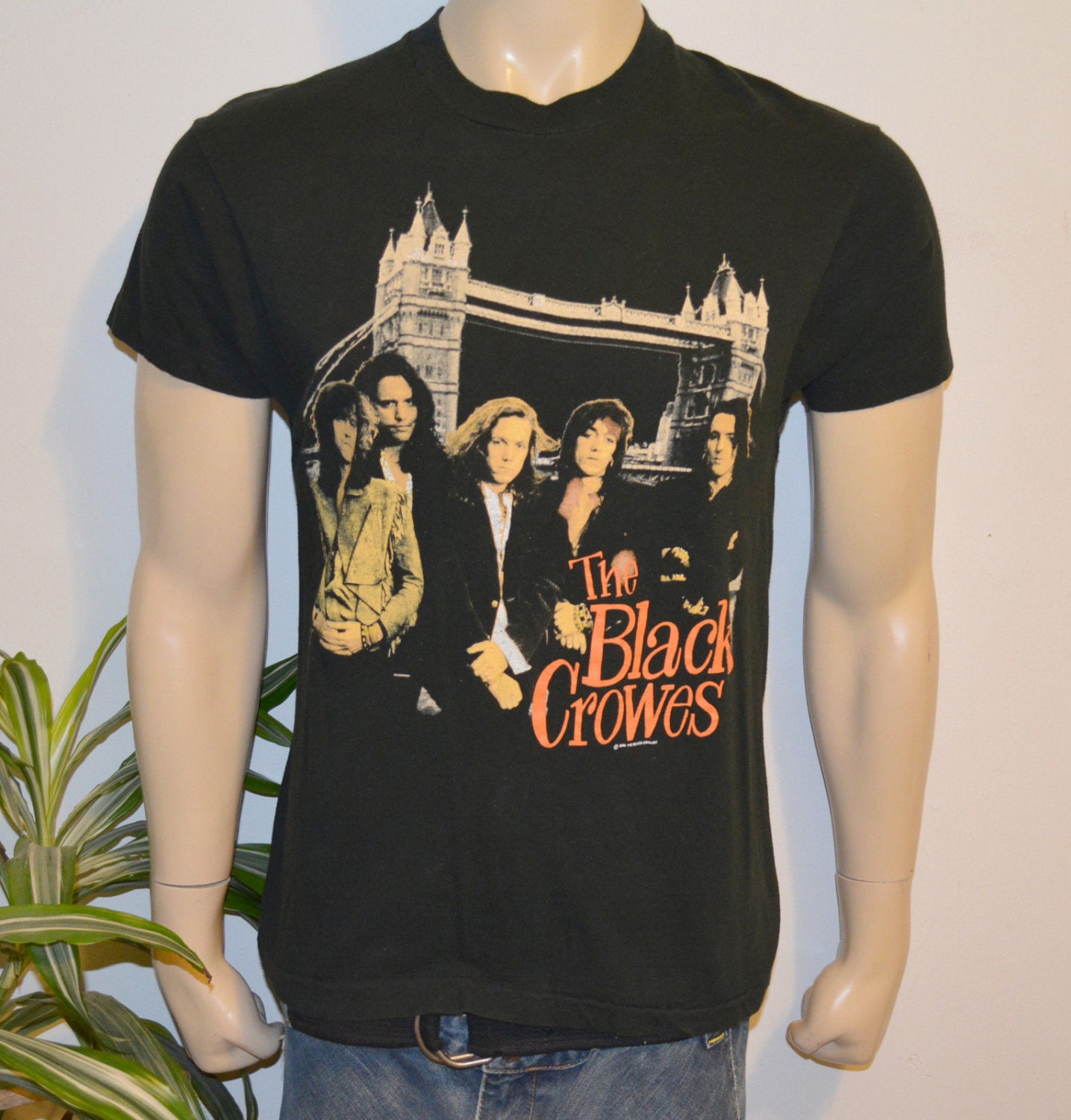 1980's the BLACK CROWES Vintage Concert 1990 Tour Rare 1980's the BLACK CROWES Vintage Concert 1990 Tour Rare