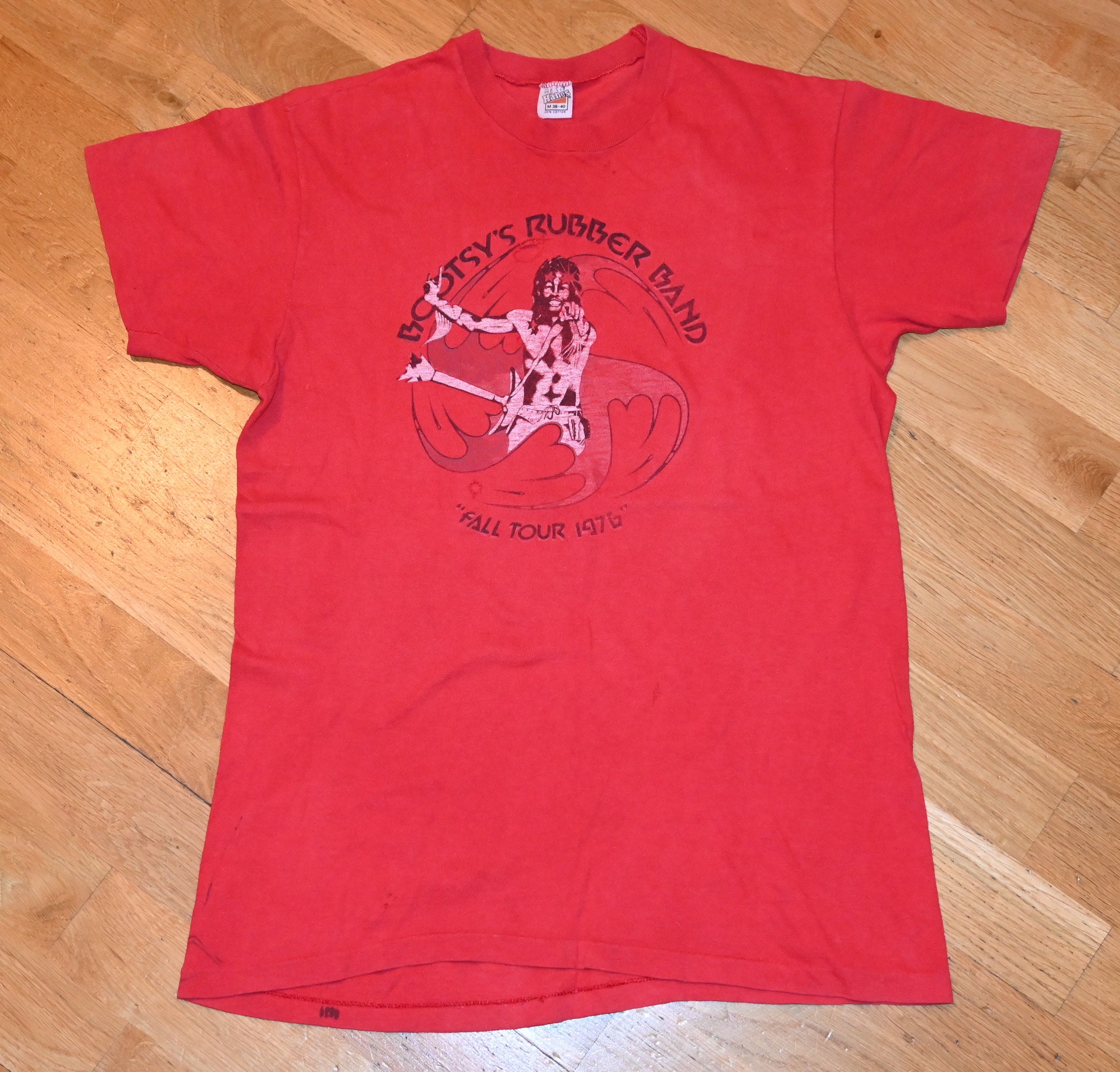 Bootsy's Rubber Band 1977年ツアーTシャツ 1976 Bootsy's RUBBER BAND Vintage Rare! 1970's Concert Tour