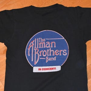 1980-1981 The ALLMAN BROTHERS Band vintage rare original concert tour tee t-shirt (S/M) Small Medium 70&#39;s 1970&#39;s 80&#39;s 1980&#39;s Vtg Tshirt GiFT