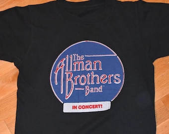 1980-1981 The ALLMAN BROTHERS Band, maglietta vintage originale rara del tour del concerto (S/M) Piccola Media Anni '70 Anni '70 Anni '80 Anni '80 Maglietta Vintage Regalo