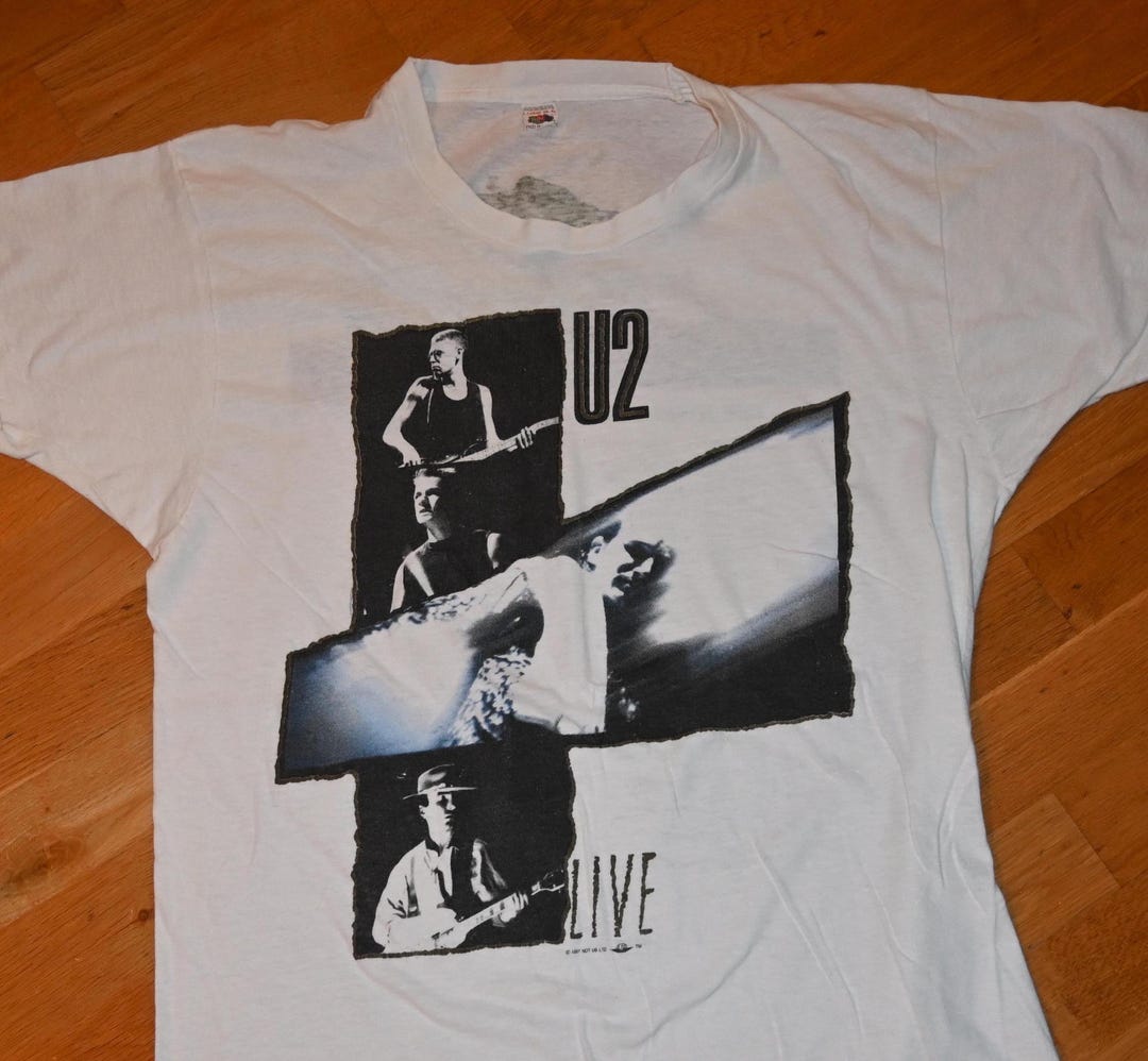 【80's】 U2 JOSHUATREE USA TOUR 87's Tee 1980's U2 Vintage Original 1987 Joshua Tree Fall USA Tour Irish