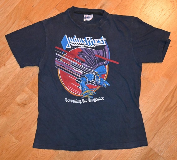 Judas Priest バンドTシャツ Mサイズ 1982 JUDAS PRIEST Vintage Original Concert 1980's Tour Metal Glam