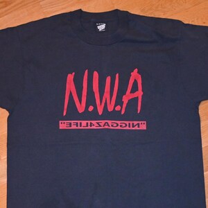 1991 N.W.A. vintage original Rare 80&#39;s 90&#39;s Hip-Hop Gangsta Rap Tee concert tour t-shirt tshirt (XL) X-Large NWA Eazy-E / Dr. Dre / Ice Cube