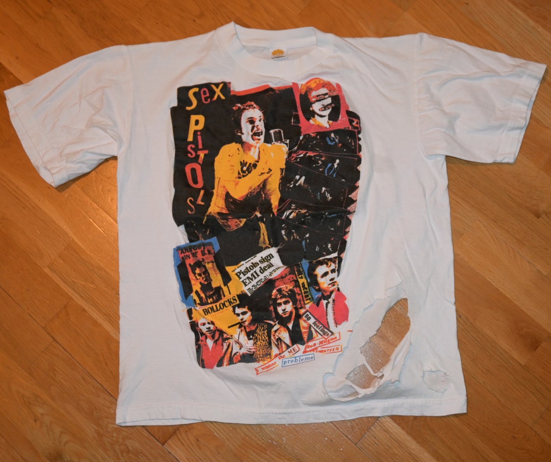 1980's SEX Pistols Vintage Rare! 70's 80's Punk-rock Band Tee