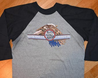 Vintage 80s Rush Tour Live Concert T Shirt Tee Rock Band