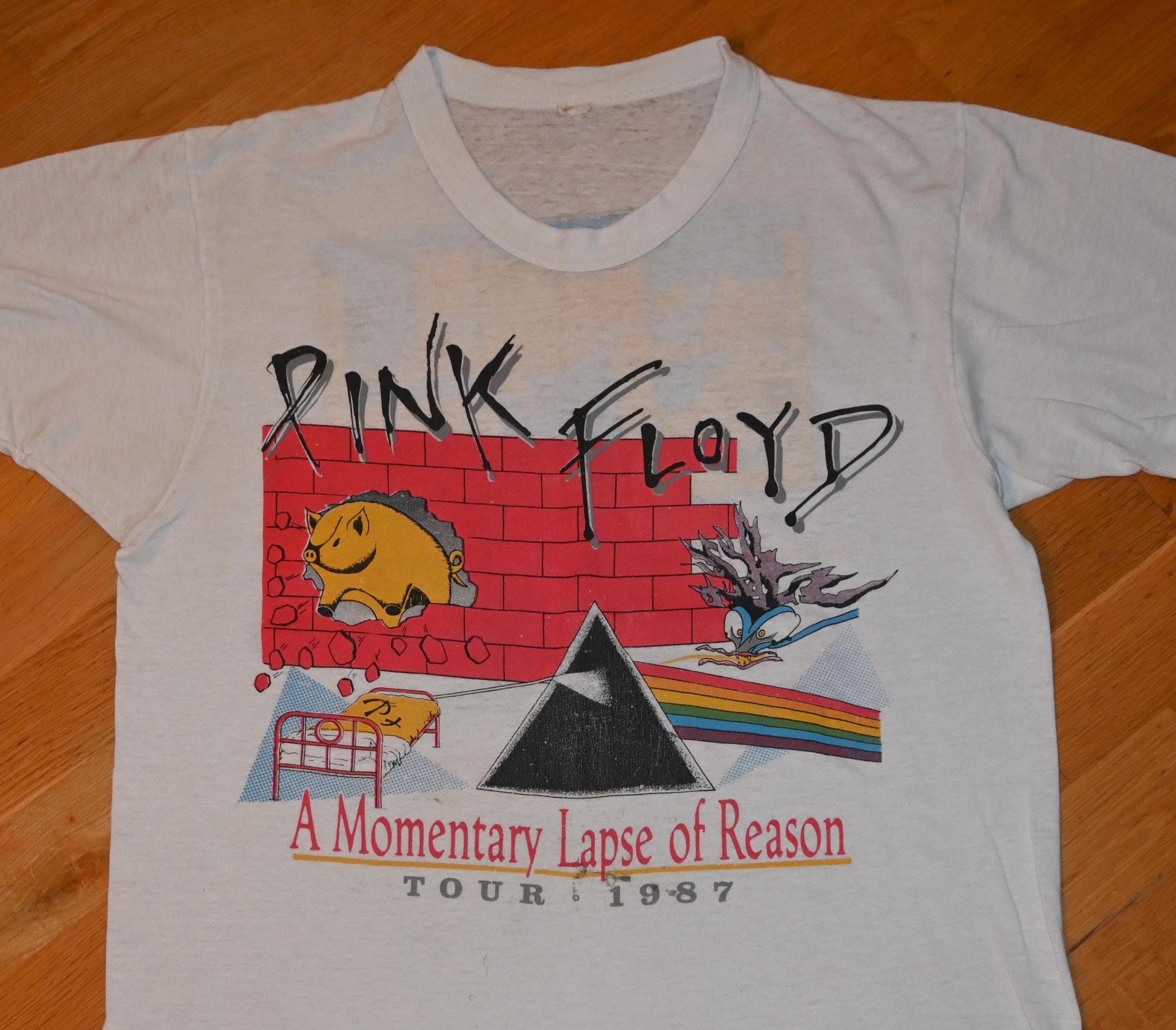 ミュージシャン 1987 Pink Floyd Promotional Baseball T 1987-Pink-Floyd-Momentary-