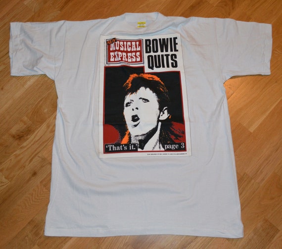 【安心発送】 レア新品 デビッド・ボウイ ツアーTシャツ - 海外アーティスト