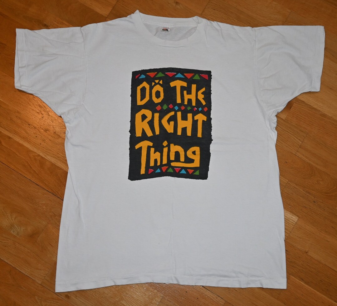 お歳暮 人気 オシャレ the Do 1989 Right 90's 80's Original Vintage LEE SPIKE Thing トップス
