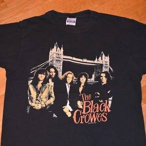 1990 The BLACK CROWES vintage original 80&#39;s 90&#39;s Rock Concert Tour rare band tee t-shirt (XL) X-Large 1980&#39;s 1990&#39;s tshirt GiFT Crows mens
