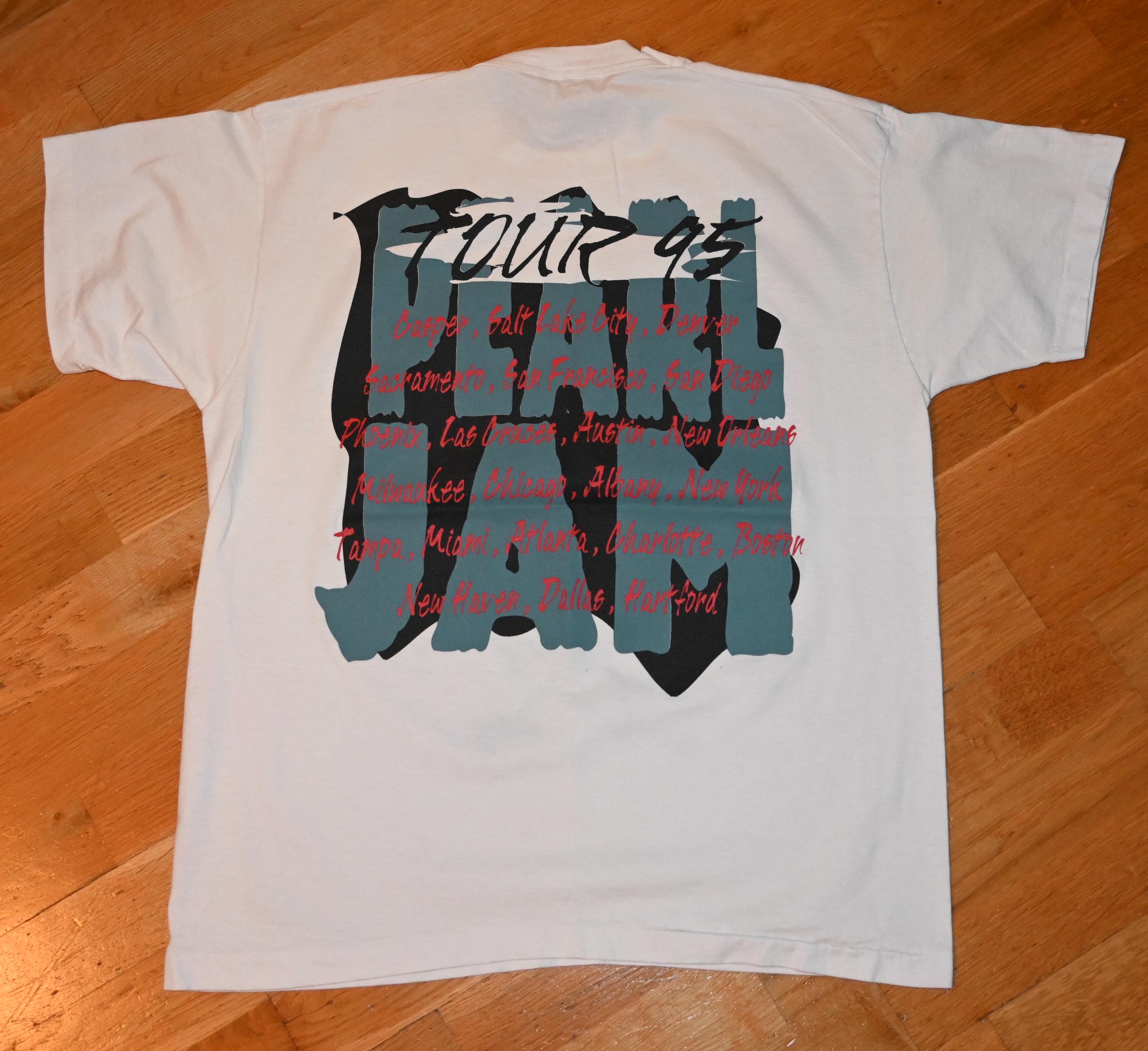 1995 PEARL JAM Vintage Original Rare! 90's Concert Tour Grunge