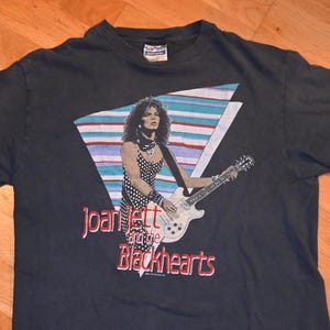 1980er Jahre JOAN JETT Vintage Original Rare 1987 Tournee Konzertband Punkrock-T-Shirt (M / L) Großes Tshirt 80er Jahre The Runaways vtg Geschenk