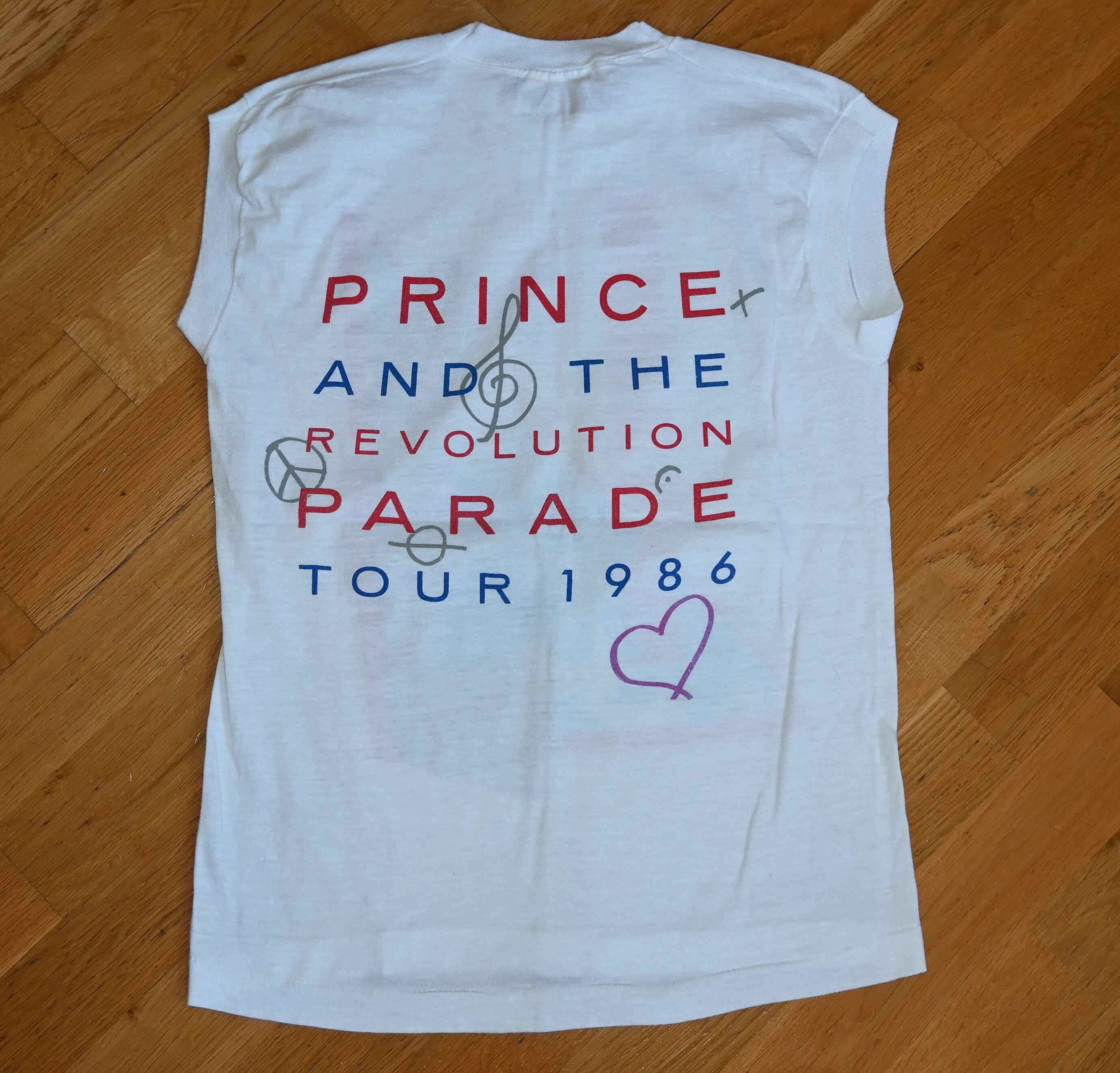 1980's PRINCE Vintage Rare Concert 1986 Parade Tour Sleeveless