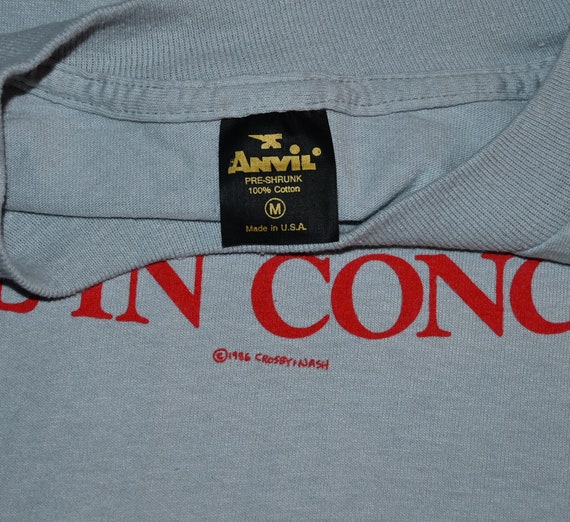 Graham Nash TOUR '86 LSシャツ CSN GRAHAM NASH 2017 Band Tour Shirt Unisex T Shirt Sz. (L) CSN