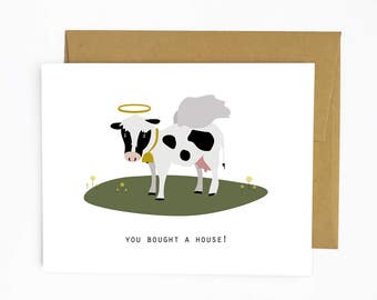 Holy Cow - New House Card