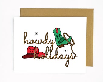 Howdy Holidays (holiday greeting card)