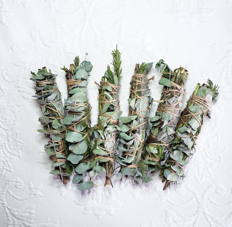 Bâton de fumigation à l'eucalyptus, à la menthe, au romarin, à la sauge et à la lavande