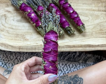 Sage, Rosemary and Lavender Smudge Stick