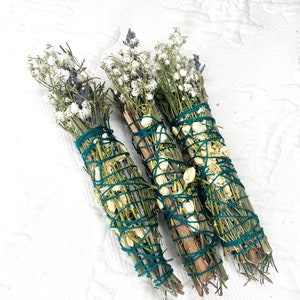 Imbolc, Lavender, Rosemary and Jasmine Smudge Stick