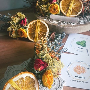 Lavender, Mint, Orange Summer Smudge Stick