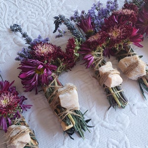 Bastão de defumação de pedra da lua com lavanda e madeira de palo santo