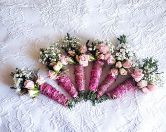 Sage, Mint, Rose, Rosemary, and Lavender Smudge Stick