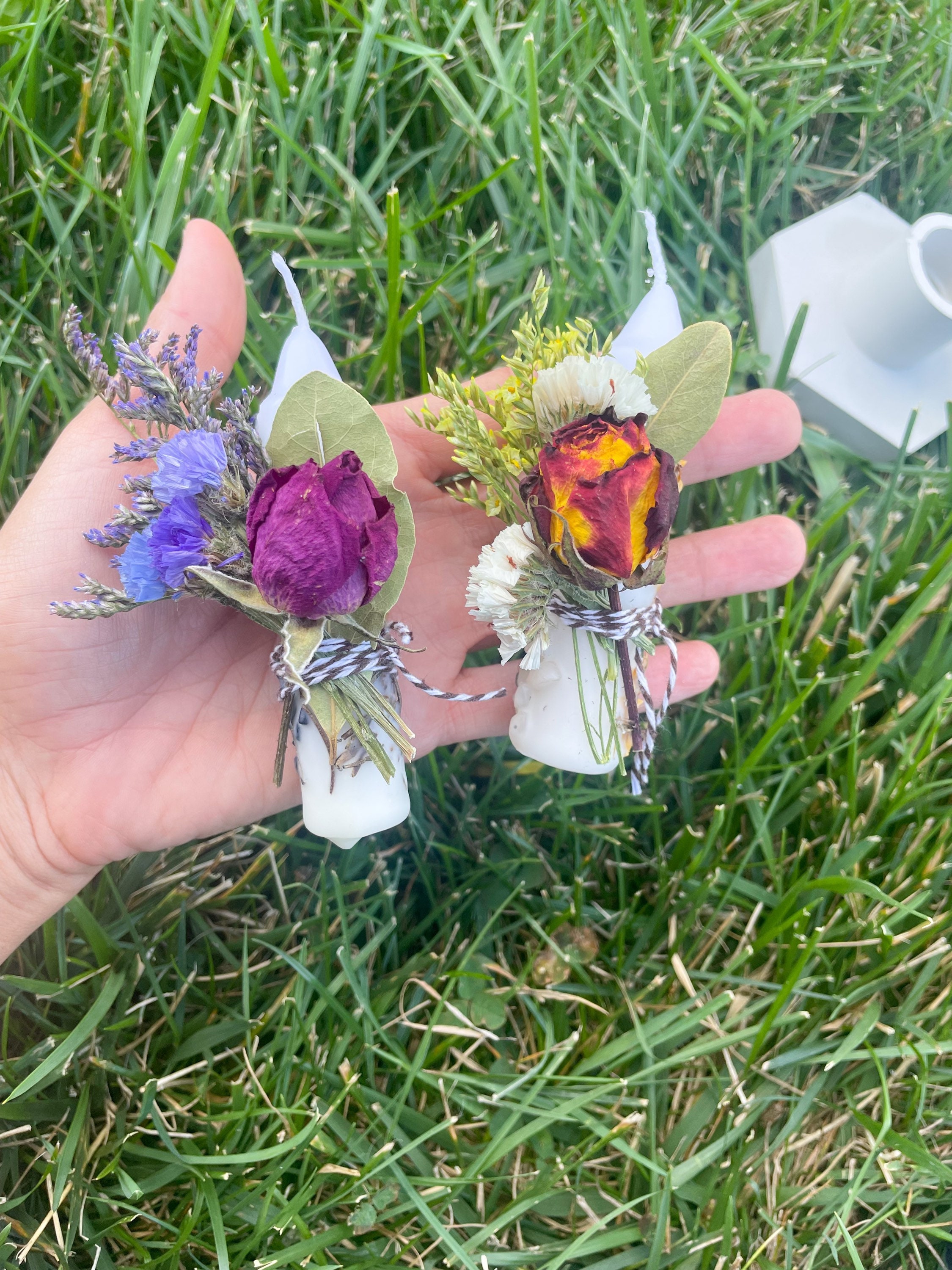 New Moon and Full Moon Intention Candle Packed With Crystals, Herbs ...
