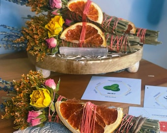 Lavender, Mint, Grapefruit Summer Smudge Stick