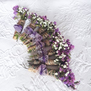 Amethyst, Lavender and Palo Santo Smudge stick image 8